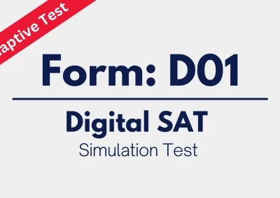 Private SAT Simulation Test: Form D01